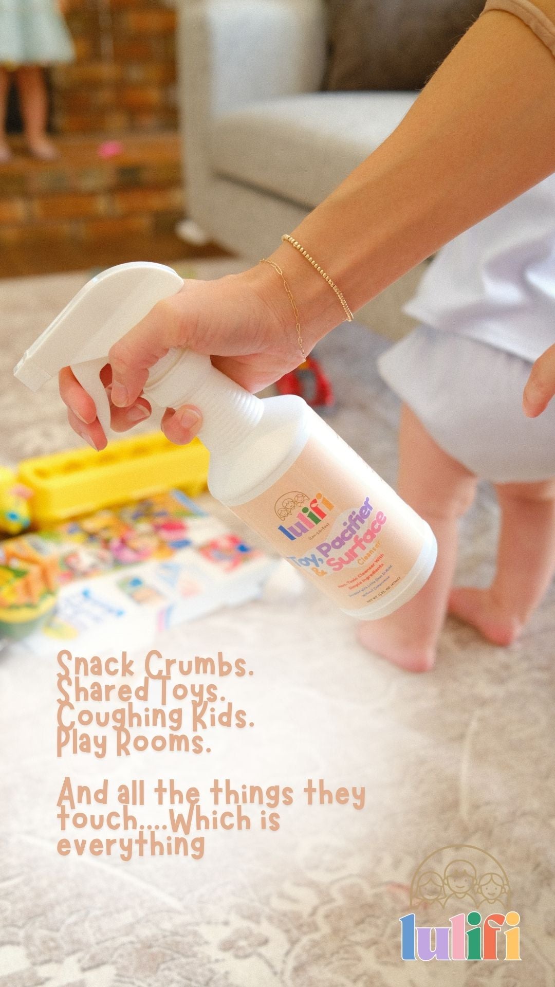 Toy, Surface and Pacifier Cleaner for At Home Daily Use 16oz