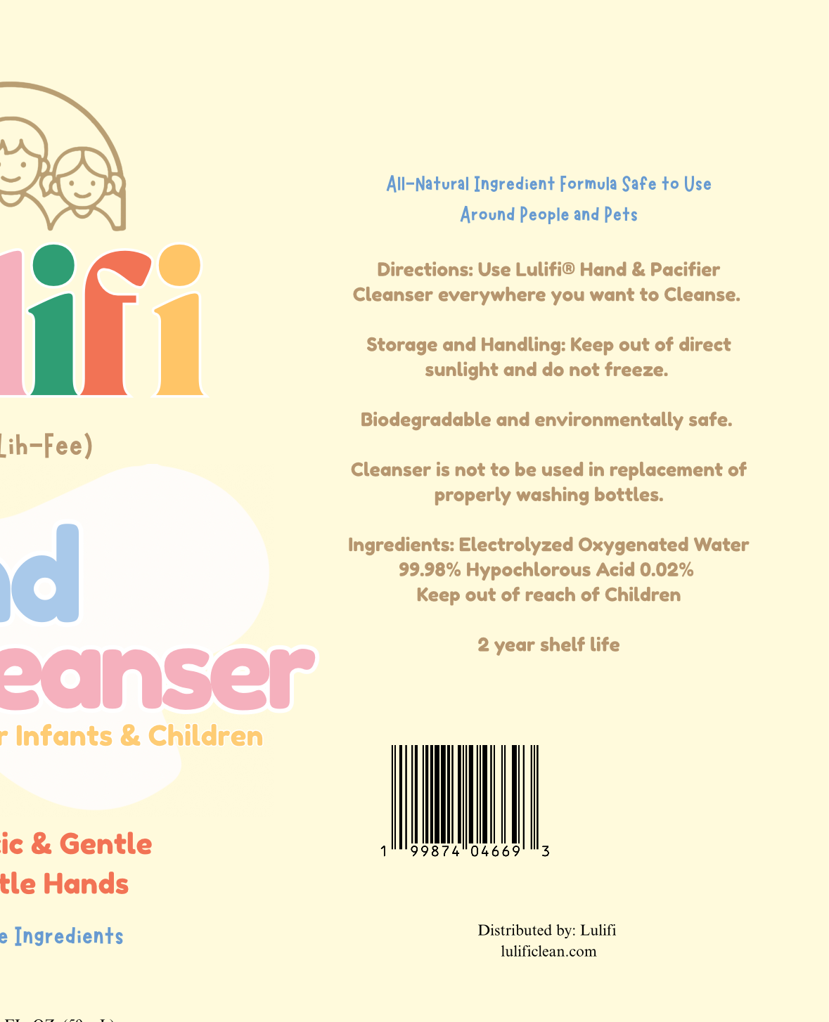 Hand Cleanser for on the Go Adventures 2oz
