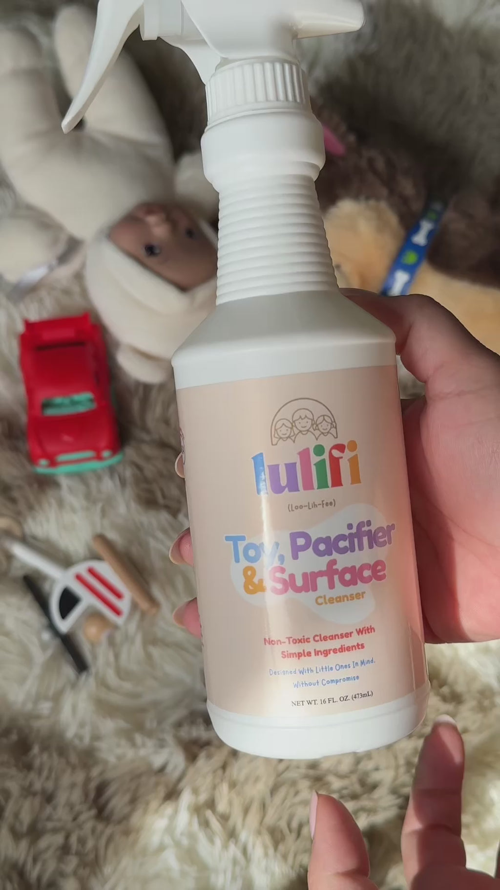 Toy, Surface and Pacifier Cleaner for At Home Daily Use 16oz